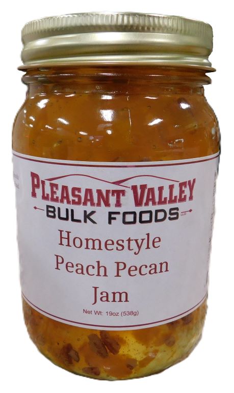 Peach Pecan Jam19 oz.