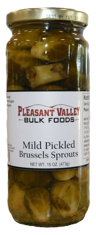 MIld Pickled Brussel Sprouts Pints