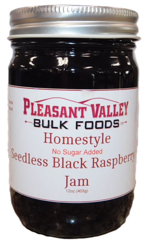 No Sugar Added  Black Raspberry Jam 19oz.