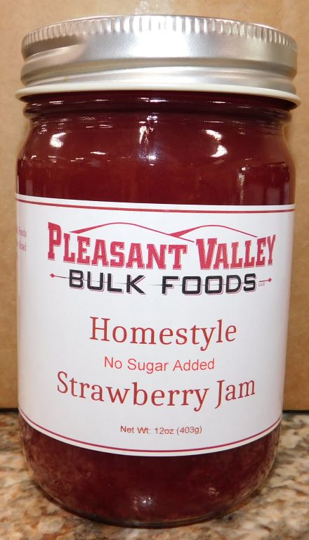 No Sugar Added Strawberry Jam 12oz.