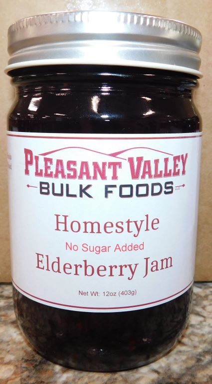 No SugarAdded Elderberry Jam 12oz.